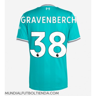 Camiseta Liverpool Ryan Gravenberch #38 Tercera Equipación Replica 2025-26 mangas cortas Camiseta Liverpool Ryan Gravenberch #38 Tercera Equipación Replica 2025-26 mangas cortas